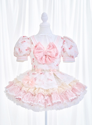 【2～5営業日で発送】【セレモニーコスチューム】フラワーセーラーピンクコスチューム 【CC26009】