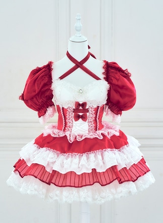 【2～5営業日で発送】【セレモニーコスチューム】ロイヤルレッドリボンコスチュームセット【Malymoon/マリームーン】【CC26013-3】