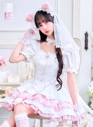 【予約】【中村里砂着用】ホワイトヴェールキャットブライド《オリジナルコスプレ11点セット》【Malymoon/マリームーン】【CS26039】