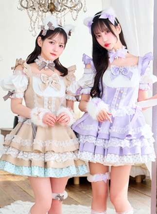 即日発送】【Mumei着用】-魔法少女-もこもこチャームハートマジカル