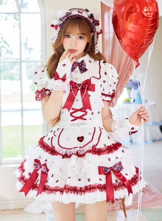 予約】ストロベリーミルクギンガムメイド《オリジナルコスプレ8点