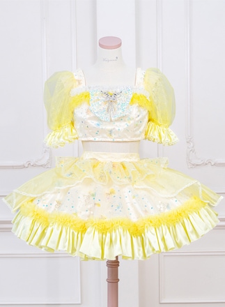 ライトピンクは予約】パステルフルールストライプメイド《オリジナル
