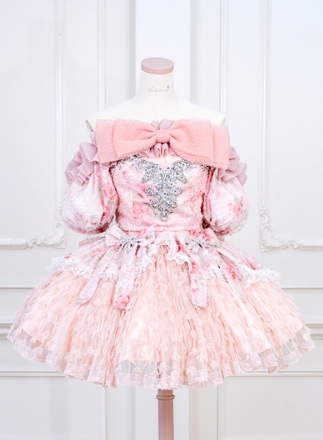 ライトピンクは予約】パステルフルールストライプメイド《オリジナル
