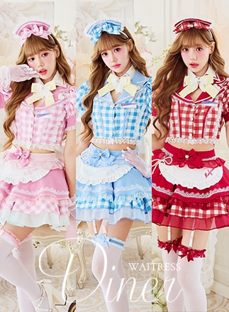 新品未開封 ♡Malymoon チェック柄 メイド服 ピンク MLサイズ ピンク | Malymoon(マリームーン)オフィシャルウェブストア