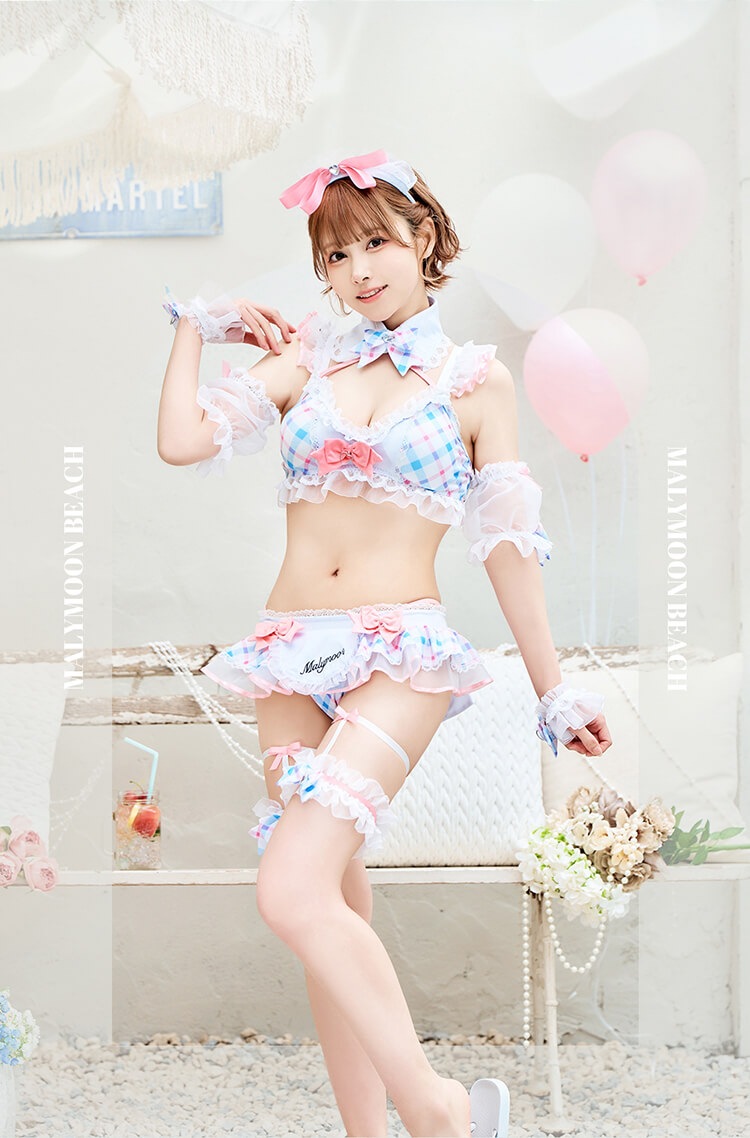 添*田様 Malymoon　マリームーン　フリルチェックアラモードビキニ　高崎か 添*田様 Malymoon マリームーン フリルチェックアラモードビキニ