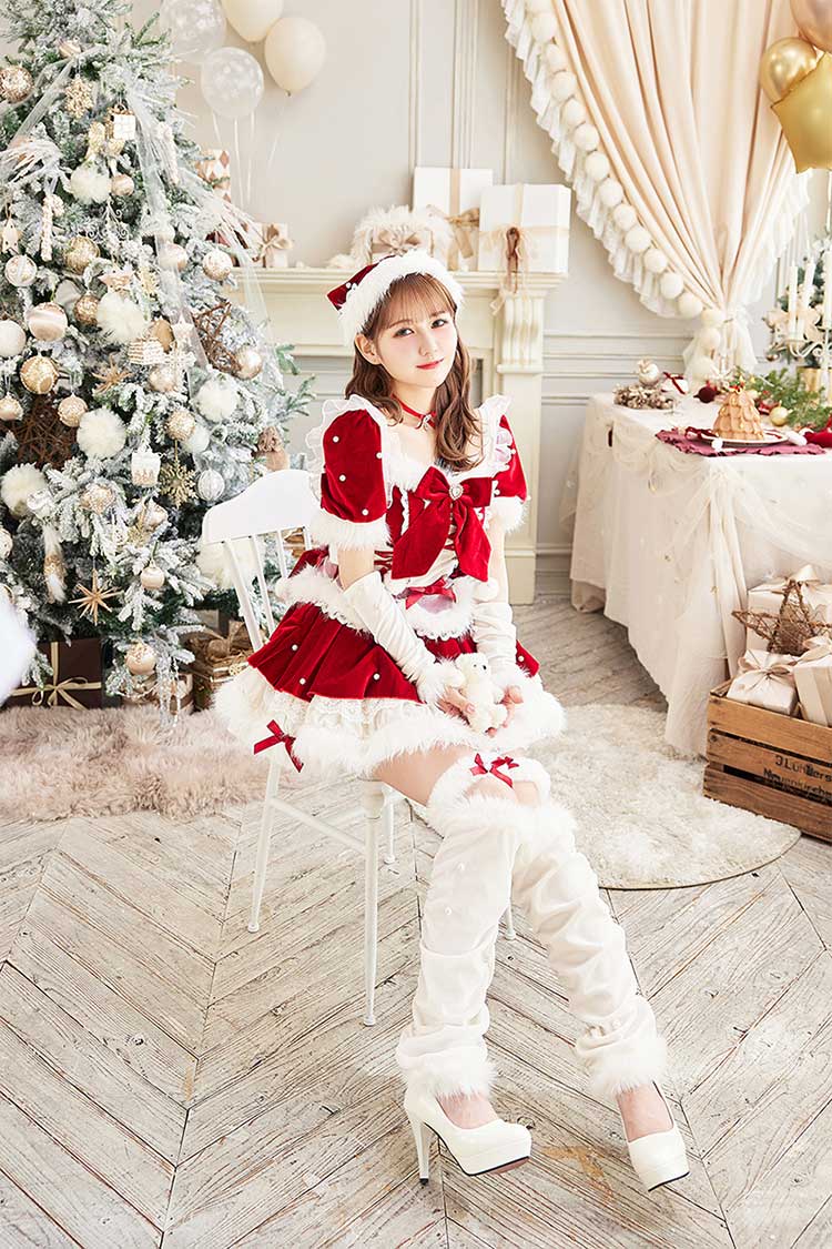 即日発送】【佐藤ノア着用】ベルベットフルールパールサンタ