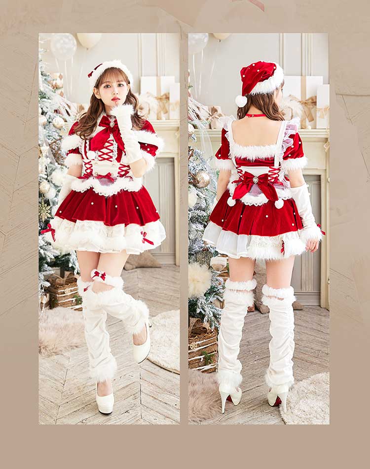 【12/14〜発送】Malymoon ベルベットフルールパールサンタ SMサイズ 即日発送】【佐藤ノア着用】ベルベットフルールパールサンタ