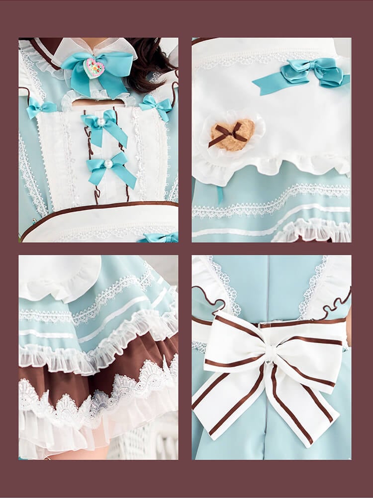 【即日発送】【佐藤ノア着用】ハートインミントリボンメイド《ホワイトデーコスプレ10点セット》【Malymoon/マリームーン】【CS25151-2】