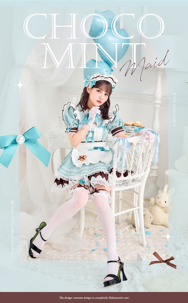 【即日発送】【佐藤ノア着用】ハートインミントリボンメイド《ホワイトデーコスプレ10点セット》【Malymoon/マリームーン】【CS25151-2】
