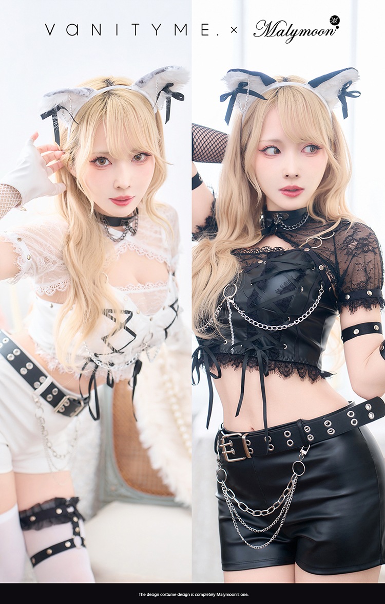【即日発送】フェティッシュレザーウルフ《ハロウィンコスプレ14点セット》【vanityME. × Malymoon】【CS25046】
