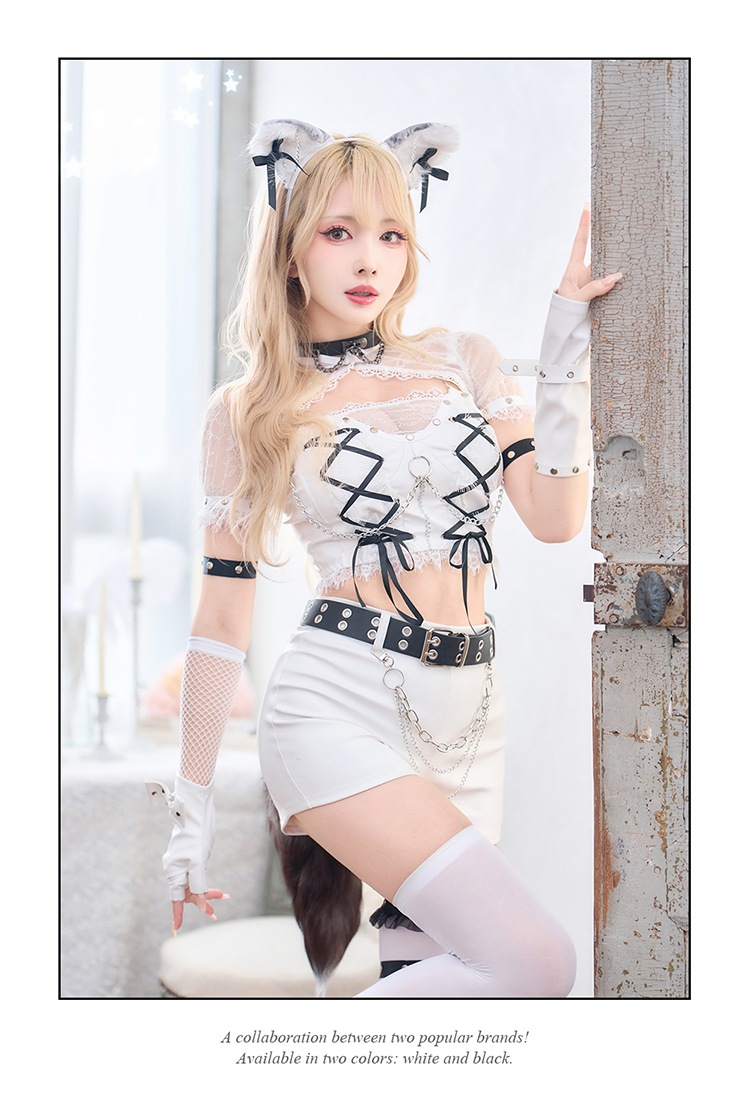 【即日発送】フェティッシュレザーウルフ《ハロウィンコスプレ14点セット》【vanityME. × Malymoon】【CS25046】