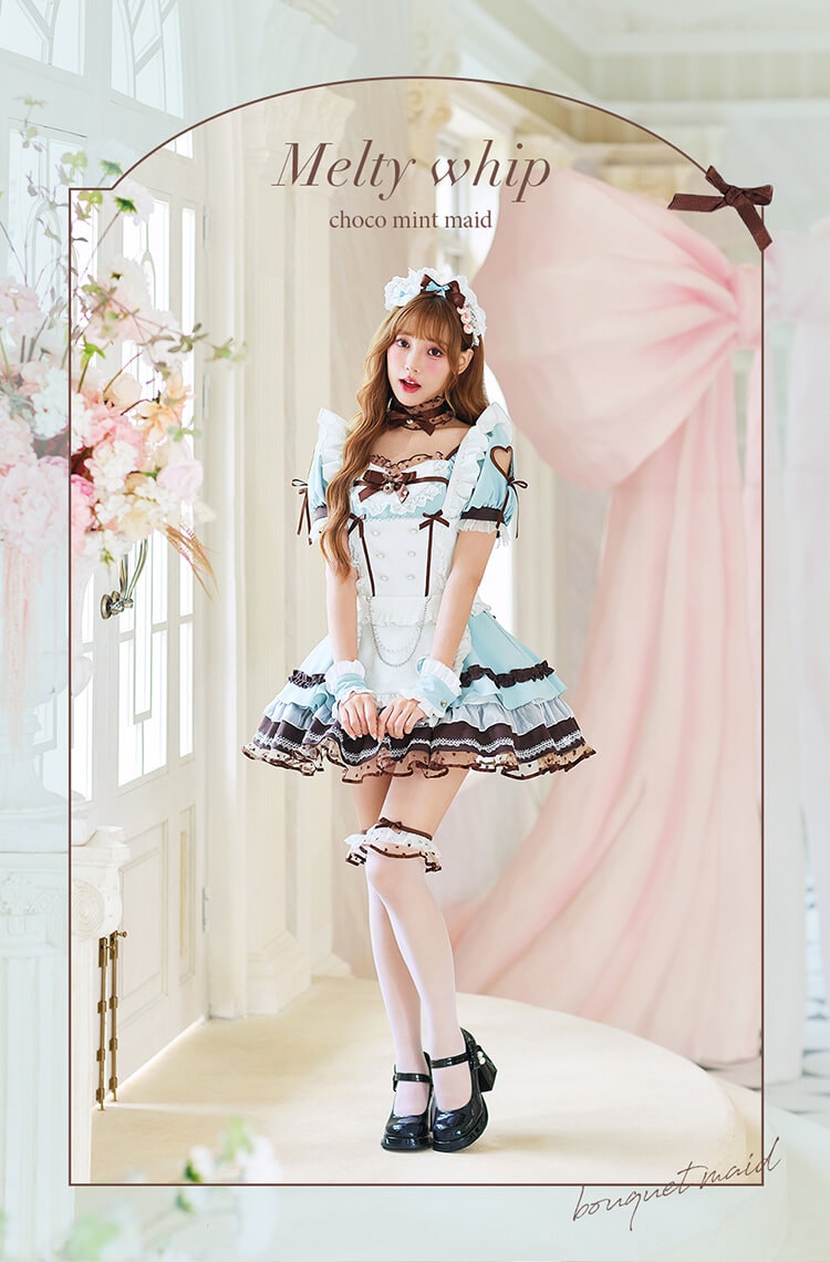 即日発送】【佐藤ノア着用】メルティホイップチョコミントメイド