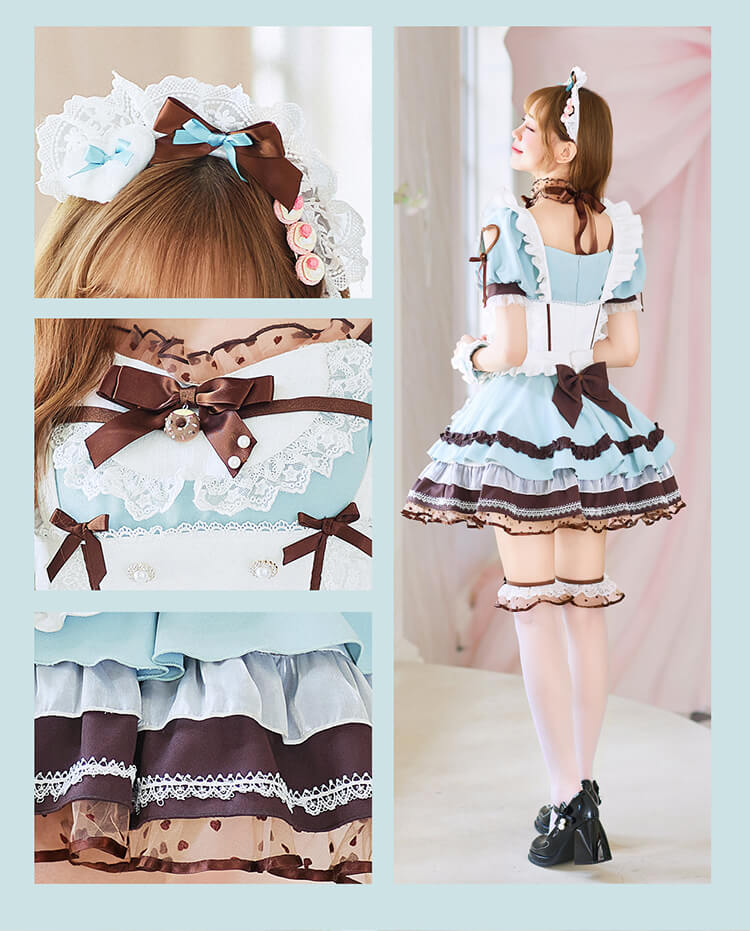 即日発送】【佐藤ノア着用】メルティホイップチョコミントメイド