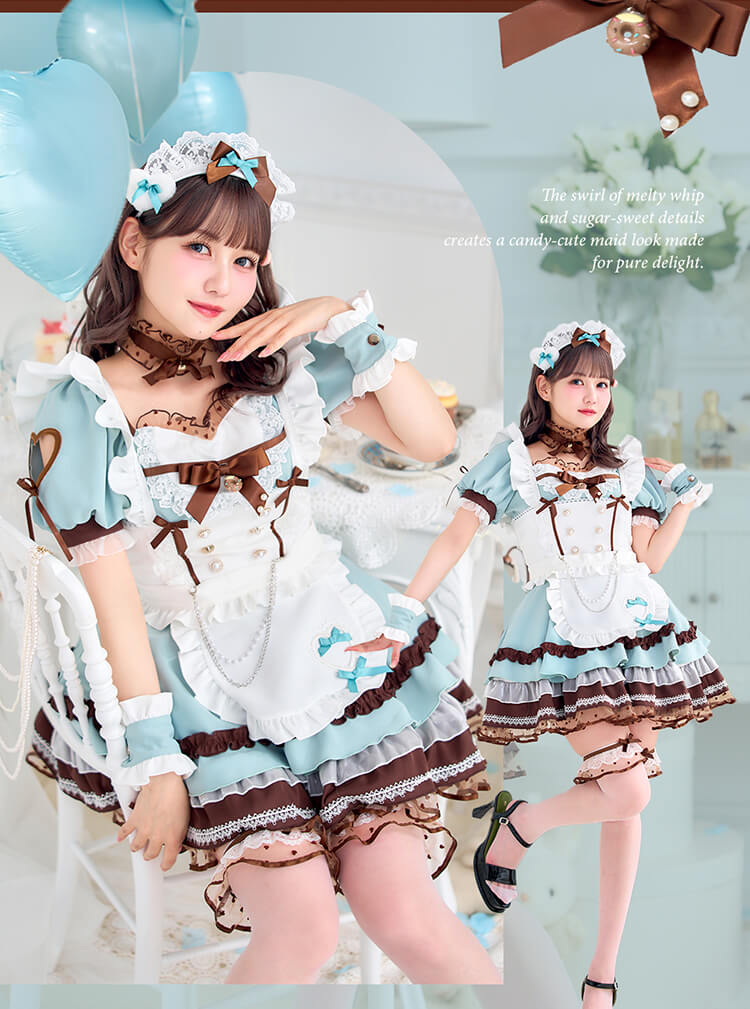 即日発送】【佐藤ノア着用】メルティホイップチョコミントメイド