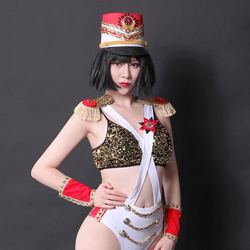 帽子 ハット セクシー ダンスウェア 帽子 ハット コスチューム アーミー 軍隊 ポリス 警察 ダンス衣装 イベント ダンス 衣装【dance-8346-hat】