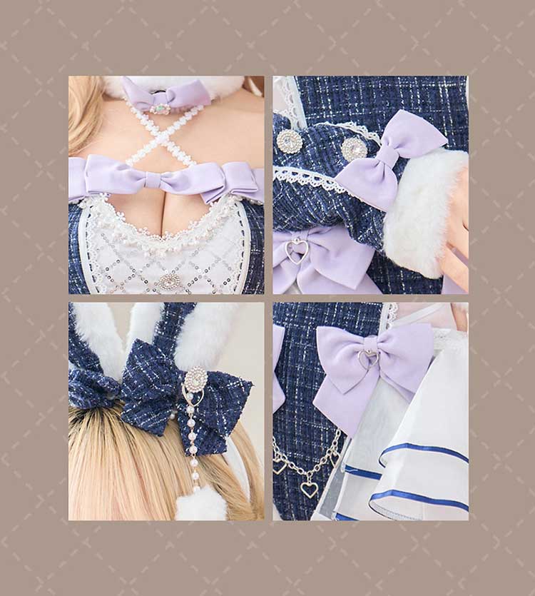 コスプレ衣装　Malymoon マリームーン　ベルチュールツイードバニー 即日発送】ベルチュールツイードバニー《オリジナルコスプレ8点セット