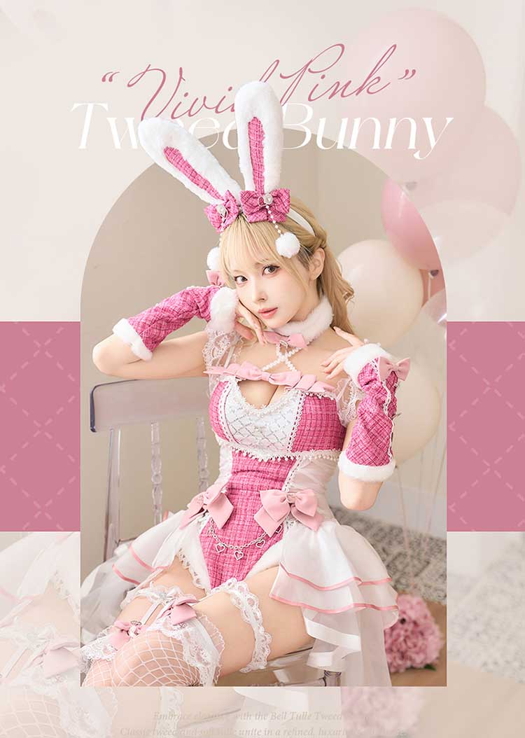 【即日発送】ベルチュールツイードバニー《オリジナルコスプレ8点セット》【Malymoon/マリームーン】【CS25099-2】