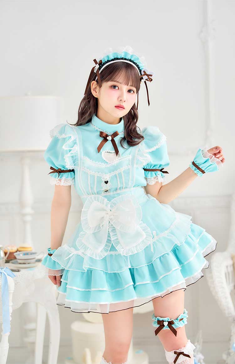 【即日発送】【佐藤ノア着用】ラブチュールチョコミントメイド《ホワイトデーコスプレ9点セット》【Malymoon/マリームーン】【CS25158-2】