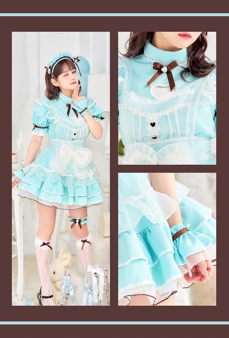 即日発送】【佐藤ノア着用】ラブチュールチョコミントメイド