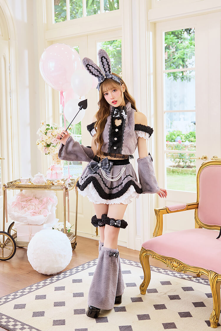 【予約-8月下旬頃より順次発送予定】ベイビーハートボアバニー《ハロウィンコスプレ12点セット》【Malymoon/マリームーン】【CS26074】
