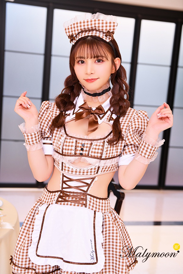 【即日発送】ギンガムチェックウェイトレス《ハロウィンコスプレ8点セット》【Malymoon/マリームーン】【9541】