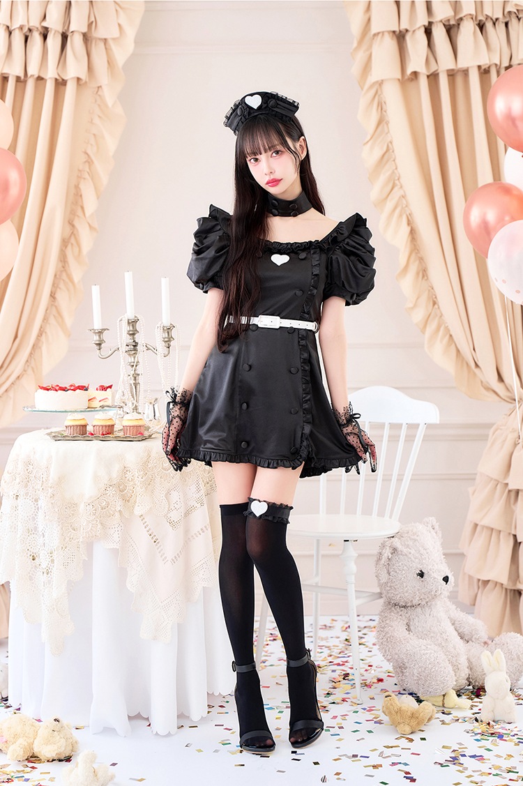 【即日発送】【中村里砂着用】ラブホリックナース《ハロウィンコスプレ7点セット》【Malymoon/マリームーン】【CS-25-10358-2】【CS-25-10359-2】