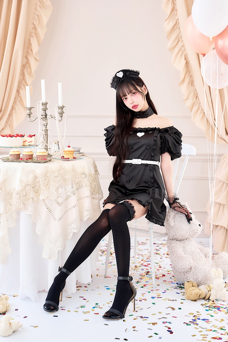 【即日発送】【中村里砂着用】ラブホリックナース《ハロウィンコスプレ7点セット》【Malymoon/マリームーン】【CS-25-10358-2】【CS-25-10359-2】