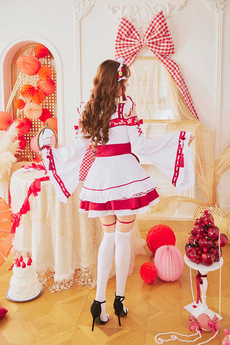 Malymoon メイド巫女コスプレ 即日発送】キャンディホイップ巫女メイドキャット《オリジナルコスプレ