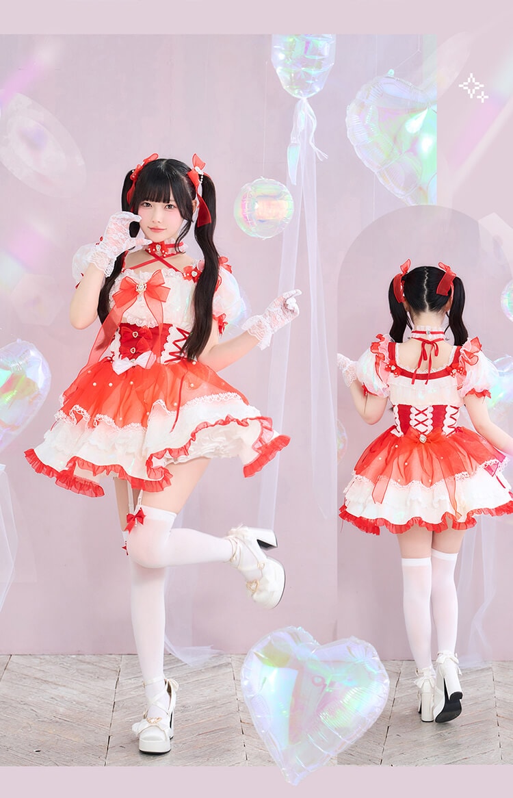 【予約-8月下旬頃より順次発送予定】【きゅるりんってしてみて着用】-魔法少女-スターライトマジカルガール 《オリジナルコスプレ10点セット》【Malymoon/マリームーン】【CS26079】