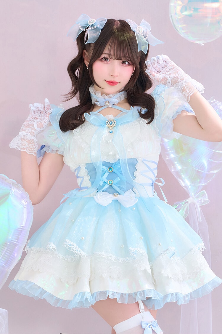 【予約-8月下旬頃より順次発送予定】【きゅるりんってしてみて着用】-魔法少女-スターライトマジカルガール 《オリジナルコスプレ10点セット》【Malymoon/マリームーン】【CS26079】