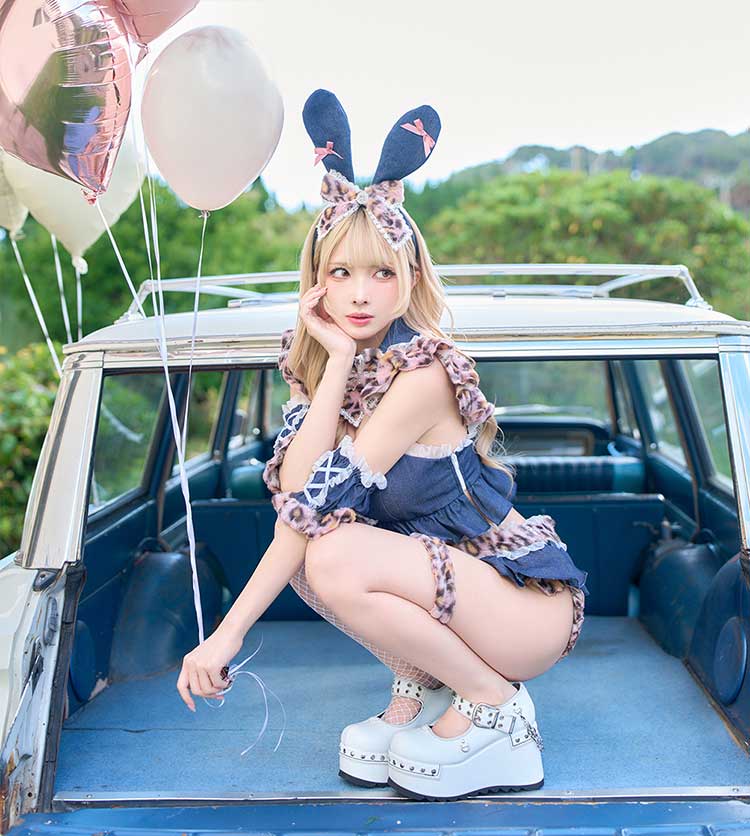 【即日発送】レオパードギャルバニー《オリジナルコスプレ7-11点セット》【Malymoon/マリームーン】【CS25186】【CS25187】