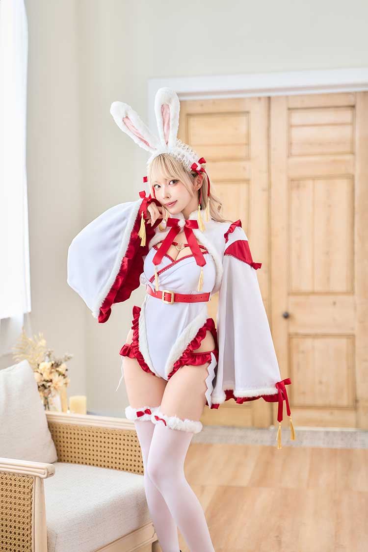 即日発送】ハイシェイプセクシー巫女バニー《オリジナルコスプレ9点