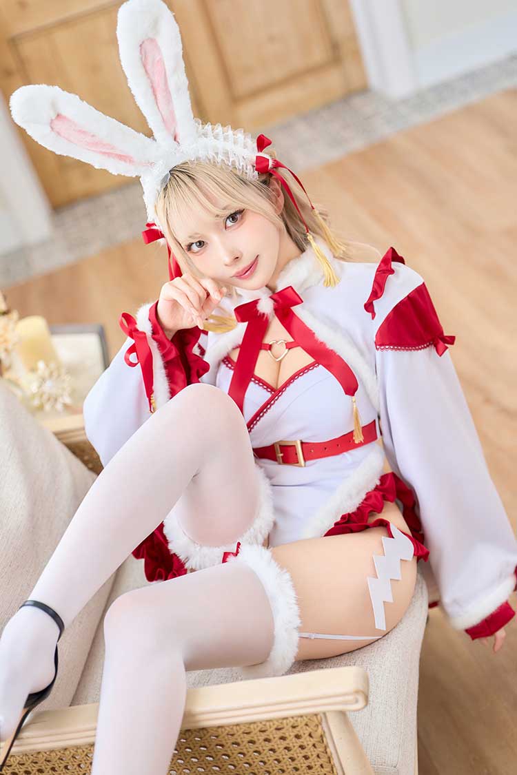 【予約-12月中旬頃より順次発送予定】ハイシェイプセクシー巫女バニー《オリジナルコスプレ9点セット》【Malymoon/マリームーン】【CS25177】