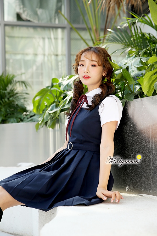 即日発送 Jk制服 紺ワンピース女子高生 半袖 長袖 赤紐リボン ハロウィンコスプレ4点セット Malymoon マリームーン 6716 全てのコスチューム All Costume 女子高生 制服 School Uniform Malymoon マリームーン オフィシャルウェブストア