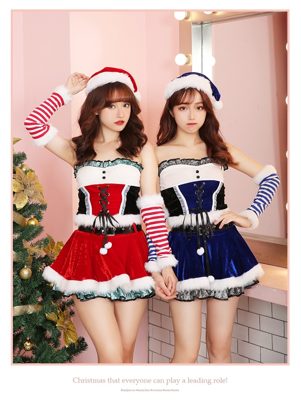 malymoon ウェディング風サンタ♡レッド Malymoon(マリームーン