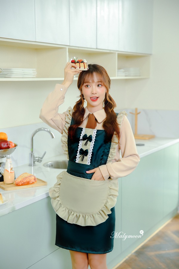 ネコポス送料無料 即日発送 メイド風エプロン 可愛いエプロン Malymoon マリームーン Ap3 1 エプロン Apron Malymoon マリームーン オフィシャルウェブストア