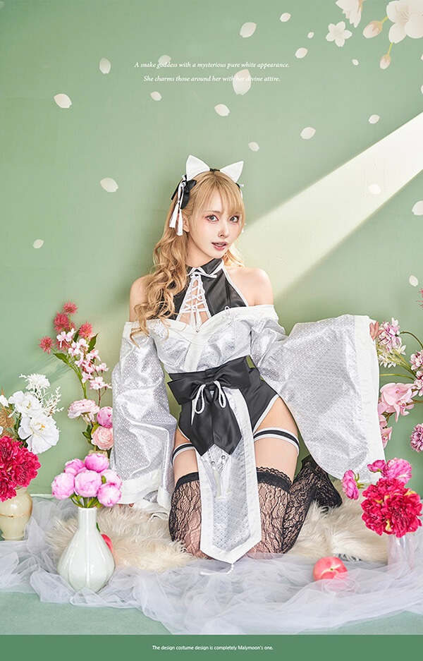 【即日発送】プルミエールセクシーハイレグ蛇コスチューム《オリジナルコスプレ5点セット》【Malymoon/マリームーン】【10125】