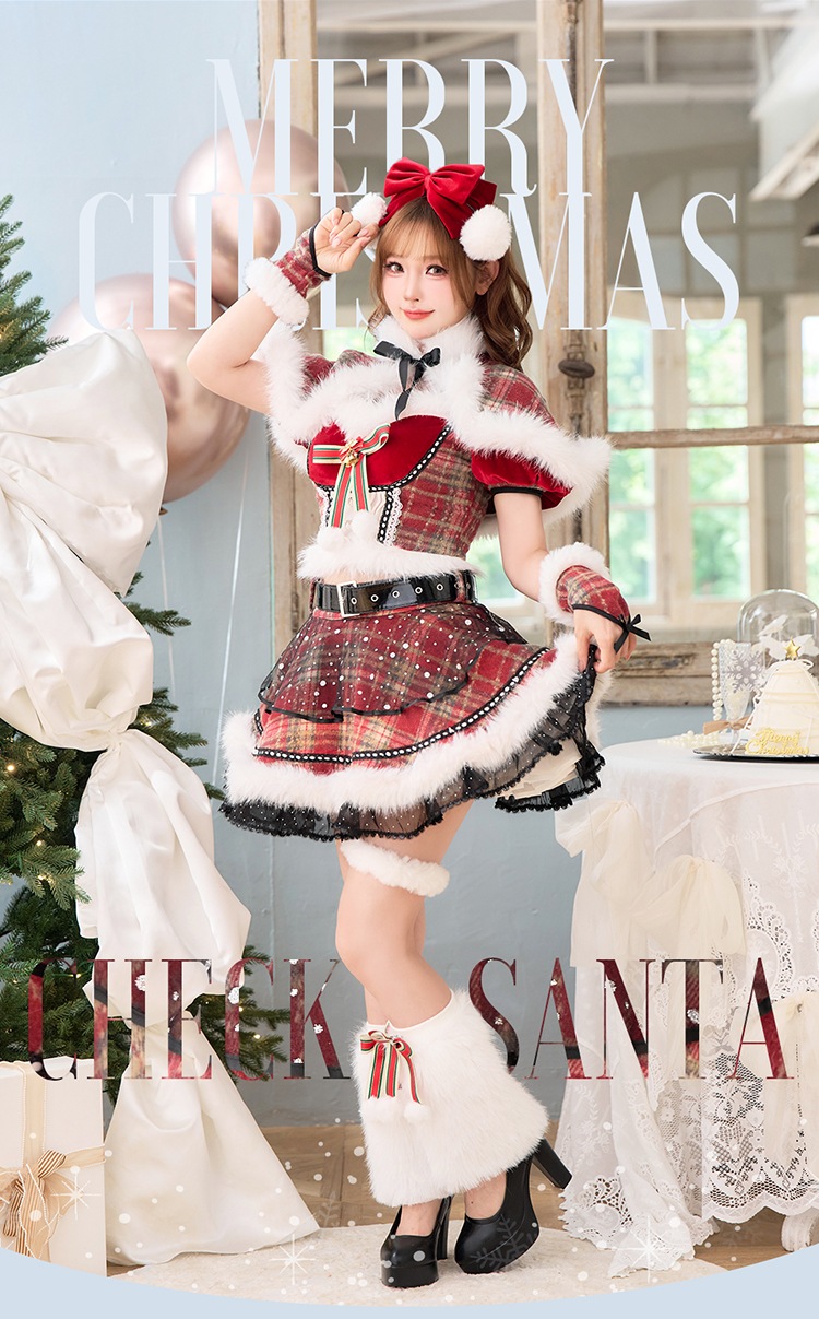 【予約-11月中旬頃より順次発送予定】エトワールクラシックベルサンタ《クリスマスコスプレ11点セット》【Malymoon/マリームーン】【CS25070】