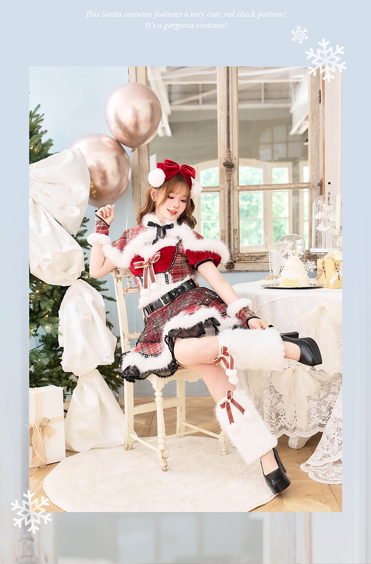 【予約-11月中旬頃より順次発送予定】エトワールクラシックベルサンタ《クリスマスコスプレ11点セット》【Malymoon/マリームーン】【CS25070】