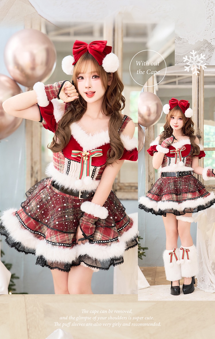 【予約-11月中旬頃より順次発送予定】エトワールクラシックベルサンタ《クリスマスコスプレ11点セット》【Malymoon/マリームーン】【CS25070】