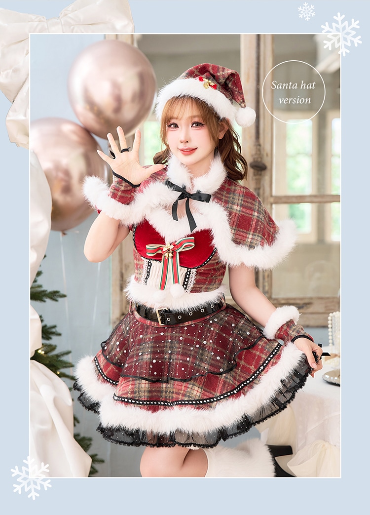 【予約-11月中旬頃より順次発送予定】エトワールクラシックベルサンタ《クリスマスコスプレ11点セット》【Malymoon/マリームーン】【CS25070】