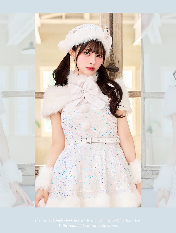 【予約-11月中旬頃より順次発送予定】【中村里砂&藤咲凪着用】スパークリージュエルリボンサンタ《クリスマスコスプレ9点セット》【Malymoon/マリームーン】【CS25059】