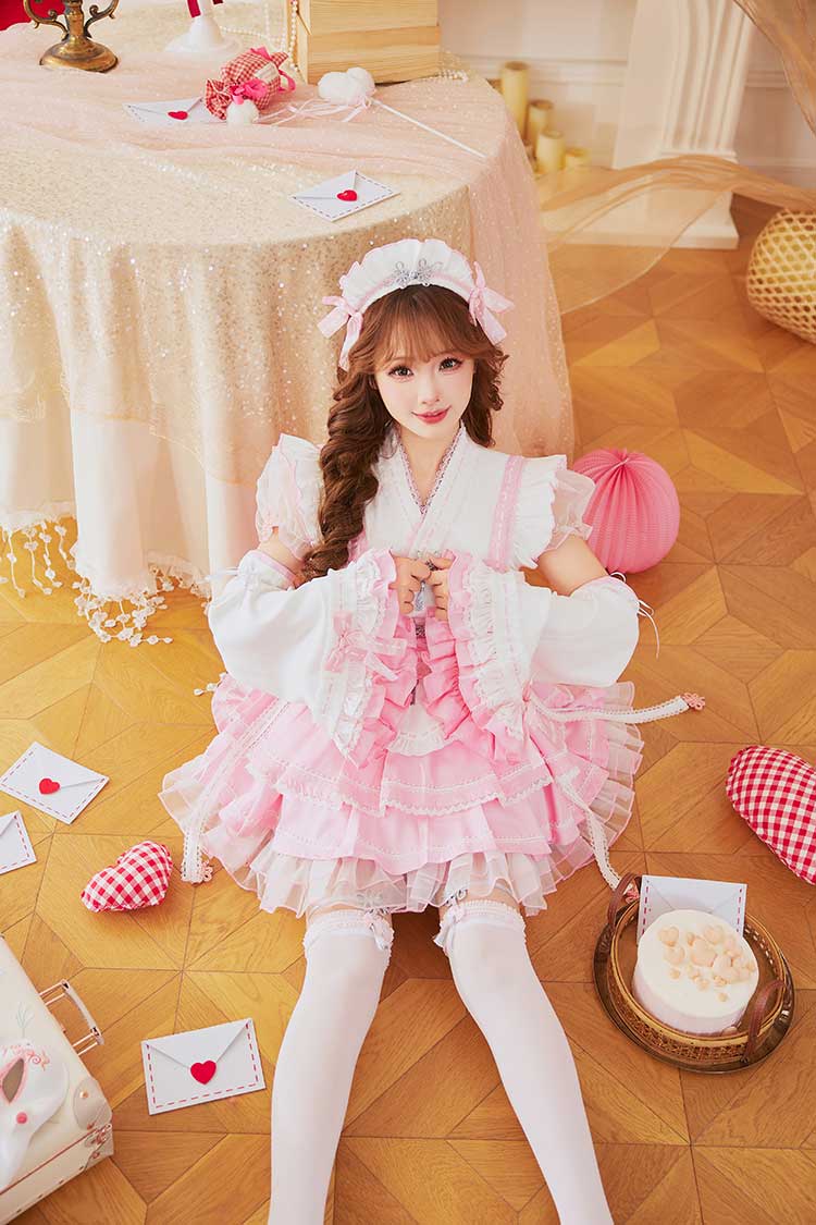 【予約-12月下旬頃より順次発送予定】ラブミードール巫女メイド《オリジナルコスプレ8点セット》【Malymoon/マリームーン】【CS25197】