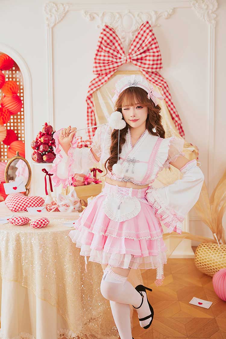 【予約-12月下旬頃より順次発送予定】ラブミードール巫女メイド《オリジナルコスプレ8点セット》【Malymoon/マリームーン】【CS25197】