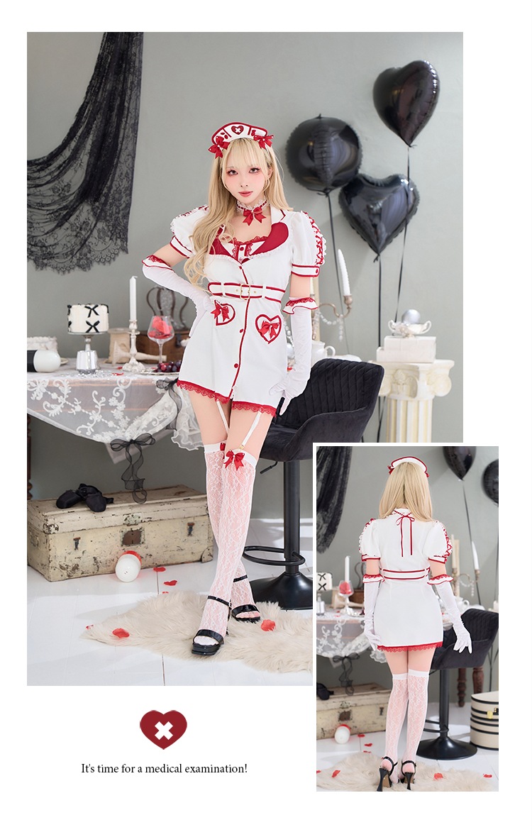 【予約-9月中旬頃より順次発送予定】メディックハートナース《ハロウィンコスプレ11点セット》【vanityME. × Malymoon】【CS26083】