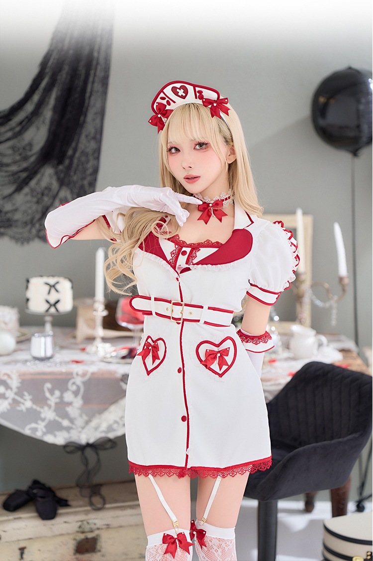 【予約-9月中旬頃より順次発送予定】メディックハートナース《ハロウィンコスプレ11点セット》【vanityME. × Malymoon】【CS26083】