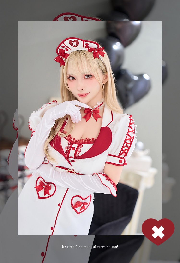 【予約-9月中旬頃より順次発送予定】メディックハートナース《ハロウィンコスプレ11点セット》【vanityME. × Malymoon】【CS26083】