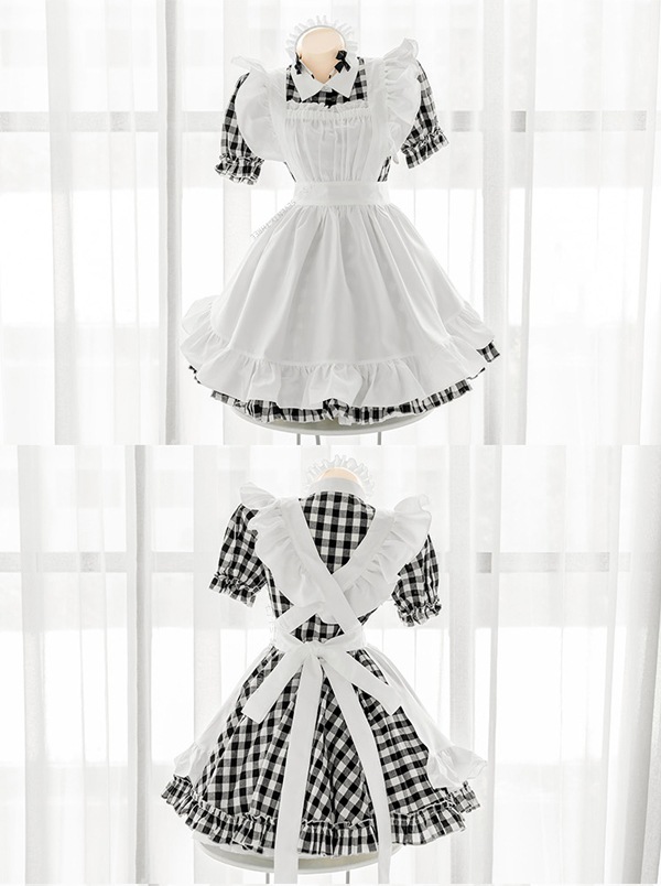 ギンガムチェックメイド服 かわいいコスプレ2点セット Seventy Three K0622 ランジェリーコスチューム Lingerie Costume Seventy Three Malymoon マリームーン オフィシャルウェブストア