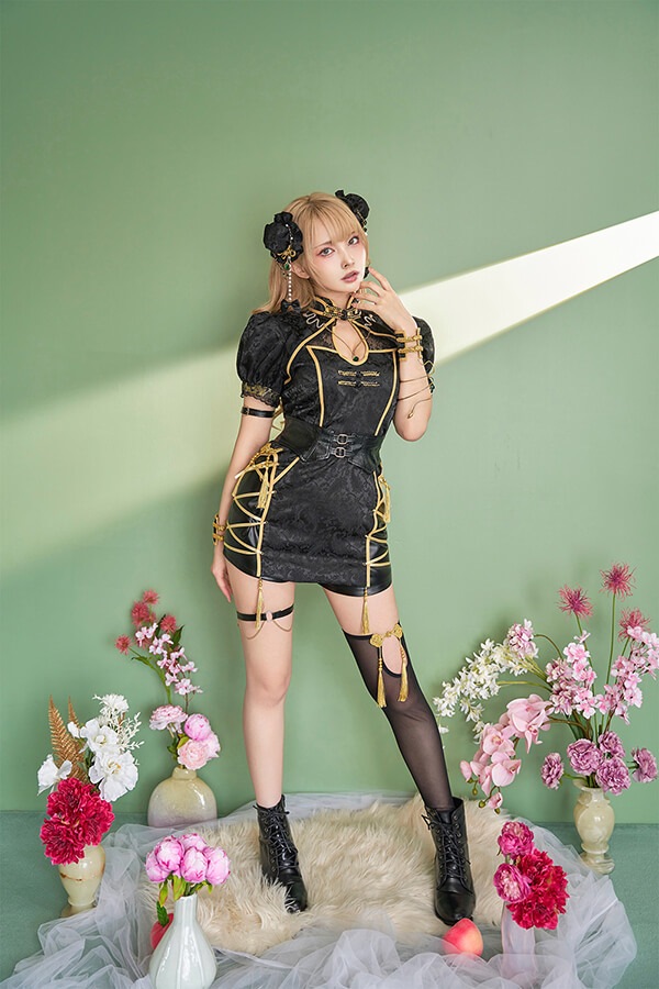 【即日発送】フォーチュンゴールドスネイクチャイナ《オリジナルコスプレ8点セット》【Malymoon/マリームーン】【10119】