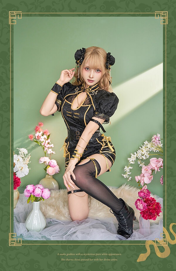 【即日発送】フォーチュンゴールドスネイクチャイナ《オリジナルコスプレ8点セット》【Malymoon/マリームーン】【10119】
